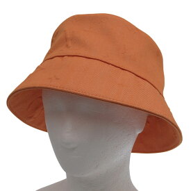 【中古】 ルイヴィトン LOUIS VUITTON バケットハット 帽子 コットン オレンジ #L M7143L 新入荷 LV1760