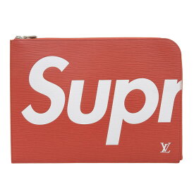 【中古】 ルイヴィトン LOUIS VUITTON エピ ポシェットジュールGM シュプリームコラボ クラッチバッグ レッド M67722 新入荷 LV1762