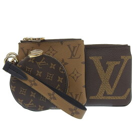 【中古】 ルイヴィトン LOUIS VUITTON モノグラム リバース ジャインアント ポシェット トリオ ポーチ M68756 新入荷 LV1782