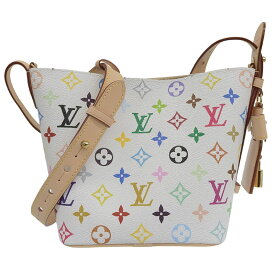 【中古】 ルイヴィトン LOUIS VUITTON モノグラム マルチカラー LV×TM オール・インBB 村上隆コラボ ホワイト M13089 美品 新入荷 LV1787