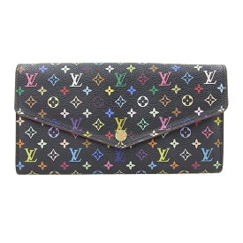 【中古】 ルイヴィトン LOUIS VUITTON モノグラム・マルチカラー ポルトフォイユ・サラ 長財布 ノワール M60668 新入荷 LV1850