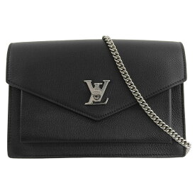 【中古】 ルイヴィトン LOUIS VUITTON ポシェット ロックミーチェーン ショルダーバッグ レザー ブラック M63471 新入荷 LV1902