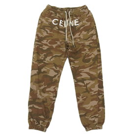 【中古】 セリーヌ CELINE ジョガーパンツ コットン カモフラ ブラウン #S 2Z056247Q 新入荷 OB2609
