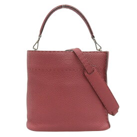 【中古】 フェンディ FENDI アンナスモール セレリア 2WAYバッグ ハンドバッグ ショルダーバッグ レザー レッド 8BT218 新入荷 OB2653
