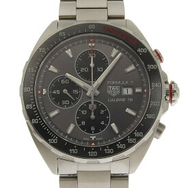 【中古】 タグホイヤー TAG HEUER フォーミュラ1 クロノグラフ メンズ 自動巻き 腕時計 SS グレー文字盤 CAZ2012 新入荷 OW0487