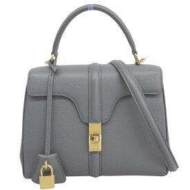 【中古】 セリーヌ CELINE スモール セーズ16 2WAYバッグ ハンドバッグ ショルダーバッグ レザー グレー 188003BF8.09GM 新入荷 OB2871