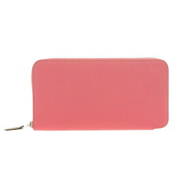 【中古】 エルメス HERMES アザップロングシルクイン 長財布 ヴォーエプソン ローズアザレ D刻印 2019年 新入荷 HE0840