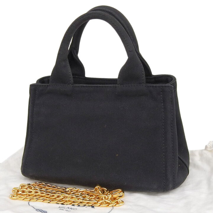 楽天市場】【中古】 プラダ PRADA カナパ ミニ 2WAYバッグ  