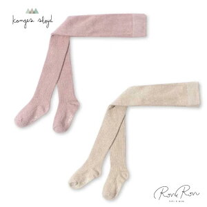 [Konges Slojd] y30OFFz2 PACK RIB GLITTER TIGHTS | ROSE/OFF WHITE Konges Slojd RQXXCh ̎q j̎q LbY Ԃ 킢 X^C COq ^Cc