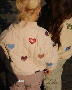 [Konges Slojd] JUNO SEQUIN BOMBER JACKET | CAMEO ROSE [IXX] [V]RQX@C|[gq@{o[WPbg@̎q@@q