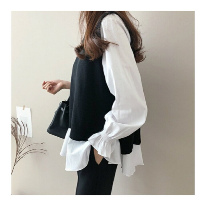 楽天市場】クーポンでお得!! ニット ベスト セット ペプラム  