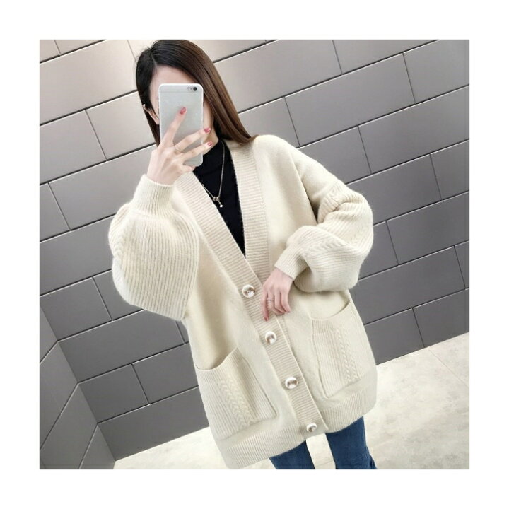 楽天市場】クーポン＆P2倍!! バルーンスリーブ Vネック リブ ニット  