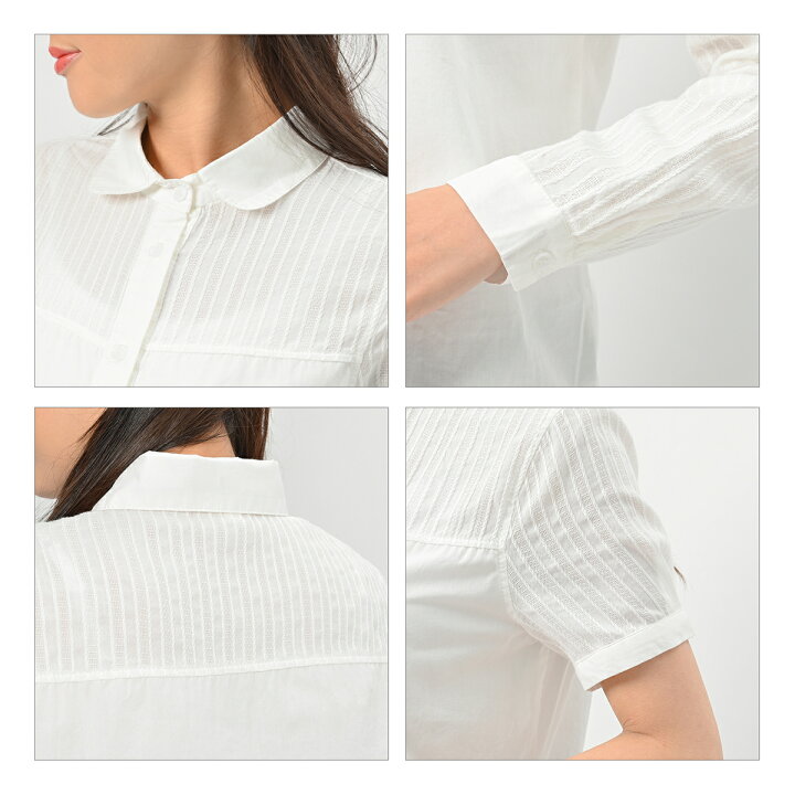 楽天市場 オフィスカジュアル ナチュラル ブラウス コットン レース 丸襟 刺繍 白 シャツ 長袖 半袖 大きいサイズ 上品 清楚 レディース トップス オフィス カジュアル 綿 ホワイト 柄 レースブラウス レースシャツ 白ブラウス 白シャツ 襟付き 森ガール レトロ 春 夏 秋 冬