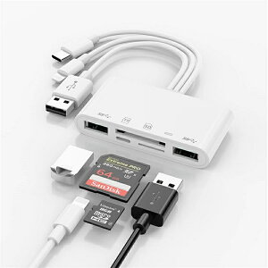 sdJ[h[_[ 5 in 1̃[J[hǂݎ/USB OTGA_v^/SDJ[hǂݎ/Phone/Padp/USB C/USB AfoCX/Micro SD/SDJ[hXbg/SD/Micro SD/SDHC/SDXC/MMCT|[g [J[h[