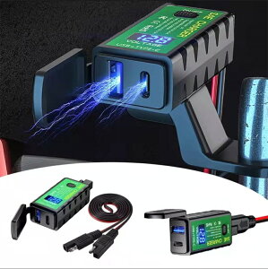 oCNp USB d hdl 2 USB |[gt X}z[d dvt MOTO`[W[ SAE 12V fW^ q[Y XCb` ی@\t