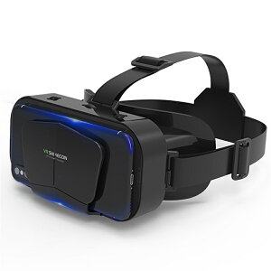 VRゴーグル VRヘッドセット 3Dパノラマ体験 1080P 超広角 120°視野角 スマホ用 非球面光学レンズ 焦点調整 瞳孔距離調節 メガネ対応 通気性 軽量 4.7〜6.5インチ対応 iPhone&android対応 VR体験 VR機器 V