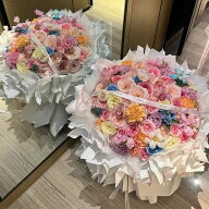 【枯れない花束】ソープフラワー ギフト バラ ローズ 造花 ブーケ 誕生日 プレゼント 記念日 プロポーズ …