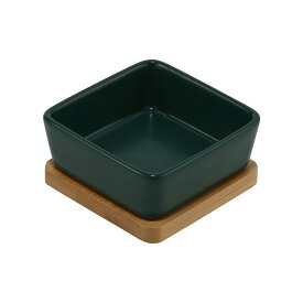 ループ ペット用食器 ディッシュ ピッコロ ダークグリーン ペット 犬 猫 食器 おしゃれ 可愛い 陶器 まとめ買い