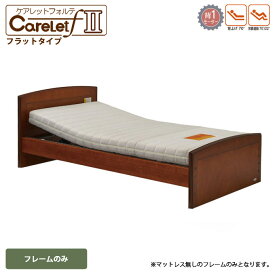 プラッツ ケアレットフォルテ2 carelet(フラットボード仕様)選べる 背上げ1モーター タイプフレームのみ