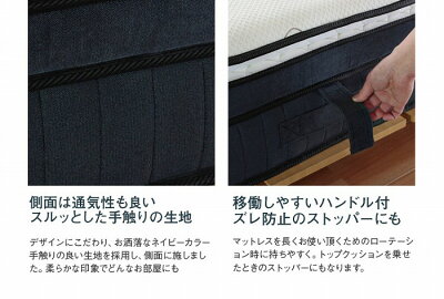 側面素材とハンドル