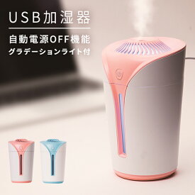 USB加湿器 卓上 超音波 小型 加湿器 卓上加湿器 USB コンパクト 省スペース 長時間 LEDライト LED ライト デスク 空焚き防止 自動OFF 肌乾燥対策 静音 卓上 超音波式加湿器商品名：USB加湿器スタンダードタイプ