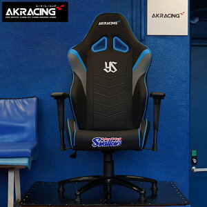 【店内全品対象!1000円OFFクーポン★24日20:00〜27日9:59まで】AKレーシング 東京 ヤクルト スワローズ コラボ ゲーミングチェア アームレスト リクライニング ロッキング 配信 リモートワーク