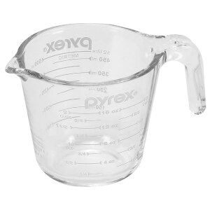 pyrex パイレックス メジャーカップ 500ml WL CP-8651 強化ガラス製 オーブン調理 電子レンジ 食器洗い乾燥機対応
