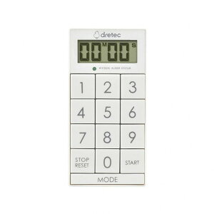�y���[���֑Ή��z�h���e�b�N dretec �f�W�^���^�C�}�[ �X�����L���[�u �z���C�g T-617WT �����@�\ LED �}���ف@�L�b�`��