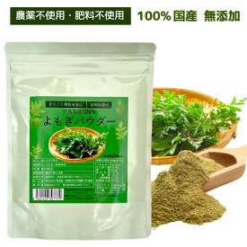 【マラソンSALE＋クーポン】自然栽培 国産 よもぎパウダー 100g よもぎ茶 無添加 微粉末加工 菌検査済 徳島県産 粉 粉末 蓬 ヨモギ 無農薬 無肥料