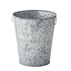 【P5倍】【クーポン】ゴミ箱 くずかご くず入れ 10L 小物入れ 什器 アンティーク調 ブリキバケツ おしゃれ ゴミ箱 グリーン ブロンズ シルバー ホワイト 4色 海外風 カフェ風 アメリカン フレ
