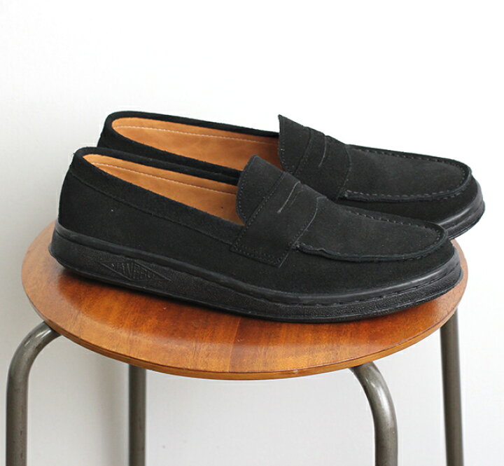 楽天市場】MANEBU マネブ VOVO SUEDE BLACK ローファー ブラック ユニ 