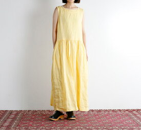 ARMEN アーメン NAM1633LP ワンピース LINEN PLAIN BOAT NECK NO/SL ONE-PIECE