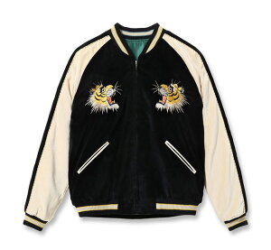 TAILOR TOYO �e�[���[���m Lot No. TT15795-119 Mid 1950s Style Velveteen (Two-tone) × Acetate Souvenir Jacket �gTIGER HEAD�h × �gGOLD DRAGON�h�X�J�W���� �X�[�x�j�A�W���P�b�g
