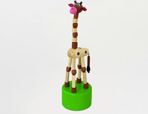 DETOA Wooden Push Up Toy Giraffe no.11742 ؐߋ