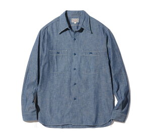 BUZZ RICKSON'S �o�Y���N�\���Y BR25995 BLUE CHAMBRAY WORK SHIRT (LONG SLEEVE) �V�����u���[�V���c