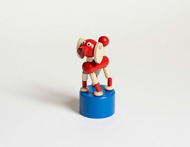 DETOA Wooden Push Up Toy Dog. no.11739 木製玩具