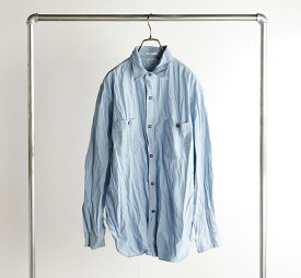 orslow オアスロウ VINTAYGE FIT WORK SHIRT USED CHAMBRAY BLEACHED ヴィンテージフィット ワークシャツ シャンブレー ユーズド加工 03-V8070-99