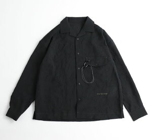 SALE40%OFF // and wander �A���h�����_�[ washer pleated open LS shirt ���b�V���[�v���[�c�V���c ���� 5745183066