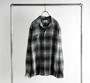 TOWN CRAFT �^�E���N���t�g TC25F02300 �I���u���`�F�b�N ���[�v�J���[�V���c 60S OMBRE LOOP COLLAR SHIRTS