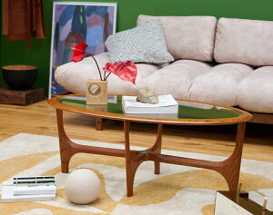 ACME FURNITURE �A�N���t�@�j�`���[ SILHOUETTE COFFEE TABLE OVAL�@�V���G�b�g �R�[�q�[�e�[�u��