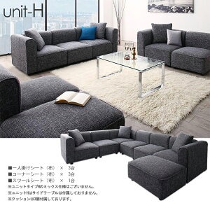 商品名 UN-Dユニットタイプ H セット コーナーソファカラー 2色対応主素材 ポリエステル 合成皮革 ウレタンフォームお部屋に合わせて変化可能レイアウト自由自在 サイドテーブ無し※1年保証