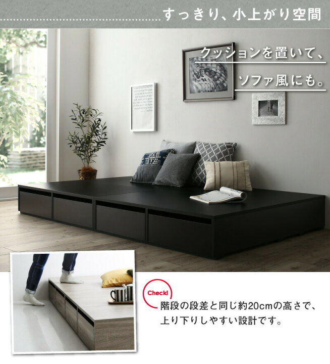 楽天市場】ベッド 収納付きベッド フィッツ フレームのみ ベット 