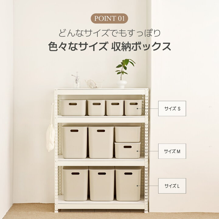 楽天市場】[2Pセット] [3サイズ] Any Pantry収納ボックス 送料無料 大 