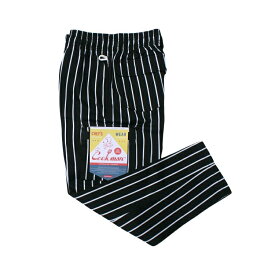 【公式・正規取扱】クックマン COOKMAN シェフカーゴパンツ ストライプ ブラック Chef Cargo Pants Stripe Black 231-93885 ストリート アメカジ ブランド メンズ 送料無料