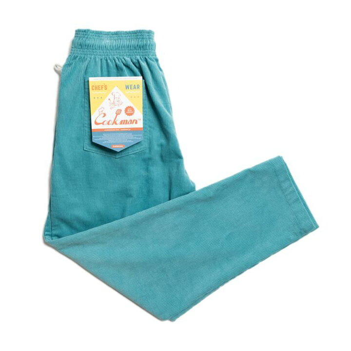 楽天市場 正規代理店 クックマン Cookman シェフパンツ コーデュロイ ターコイズ ブルー ライトブルー Chef Pants Corduroy Turquoise Blue Light Blue 231 ストリート アメカジ ブランド メンズ 送料無料 Room Online Store