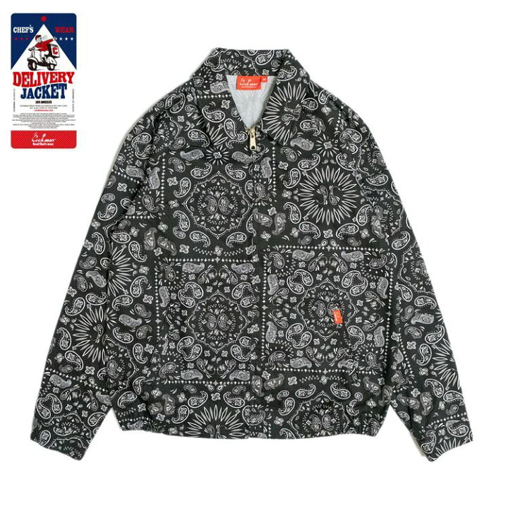 楽天市場 クックマン Cookman デリバリージャケット ペイズリー ブラック Delivery Jacket Paisley Black 231 ストリート アメカジ ブランド メンズ 送料無料 Room Online Store