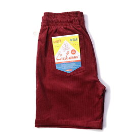 【公式・正規取扱】クックマン COOKMAN シェフショートパンツ コーデュロイ Chef Short Pants Corduroy Wine Red Wine Red 231-11916 ストリート アメカジ ブランド メンズ レディース ユニセックス 男女兼用 送料無料