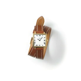 【公式・正規取扱】ヴァーグウォッチカンパニー VAGUE WATCH CO. Carr? Double Loop YG/Ivory/Brown CR-S-002-DL 時計 日本製 クォーツムーブメント アンティーク レディース 送料無料