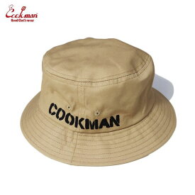【公式・正規取扱】クックマン COOKMAN Bucket Hat Beige 233-31173 ベージュ バケットハット 帽子 ストリート アメカジ ブランド メンズ レディース ユニセックス 男女兼用 送料無料