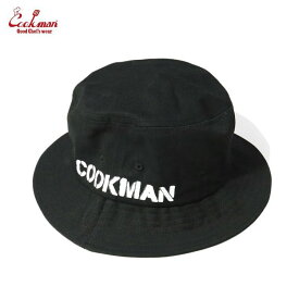 【公式・正規取扱】クックマン COOKMAN Bucket Hat Black 233-31171 ブラック バケットハット 帽子 ストリート アメカジ ブランド メンズ レディース ユニセックス 男女兼用 送料無料